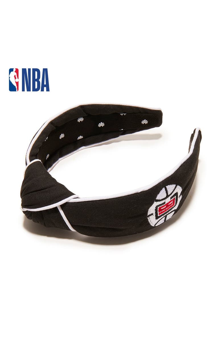 Lele Sadoughi NBA La Clippers Embroidered Headband, Main, color,