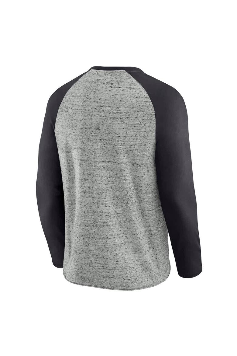 Men's Darius Rucker Collection by Fanatics  Heather Gray Pittsburgh Pirates Raw Edge Raglan Long Sleeve Baseball T-Shirt, Alternate, color, Heather Gray