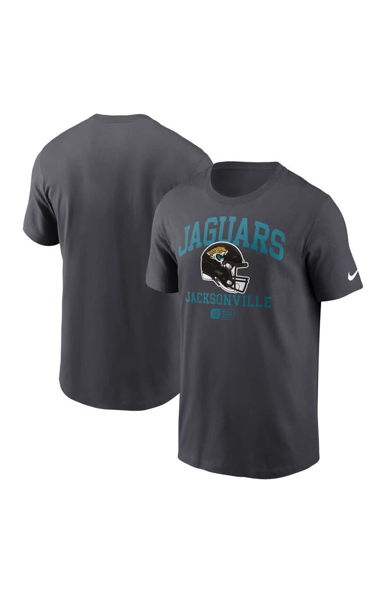 Nike Men's Nike Anthracite Jacksonville Jaguars Helmet Essential T-Shirt, Alternate, color, Anthracite