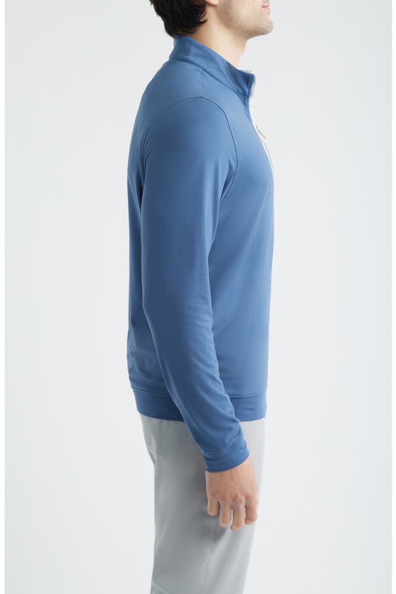 Solid Performance Quarter Zip Pullover, Alternate, color, INDIGO