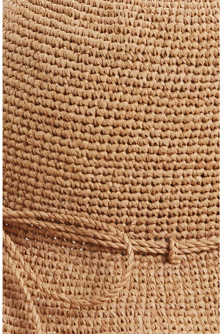 Provence 12 Packable Raffia Hat, Alternate, color, NOUGAT