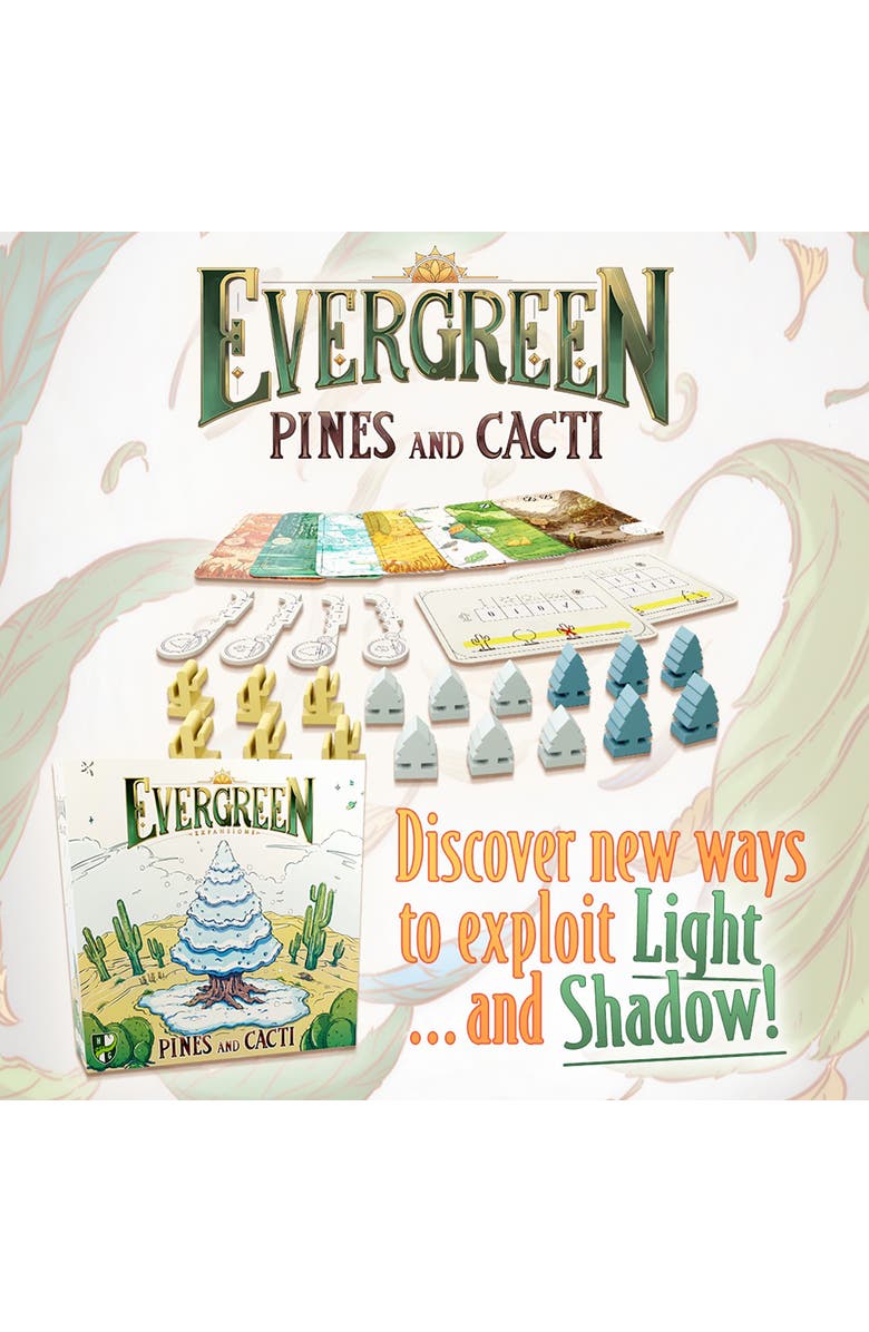 Horrible Guild Evergreen Pines & Cacti Expansion for Tree Growing Abstract Strategy Board Game, Alternate, color, Multicolored