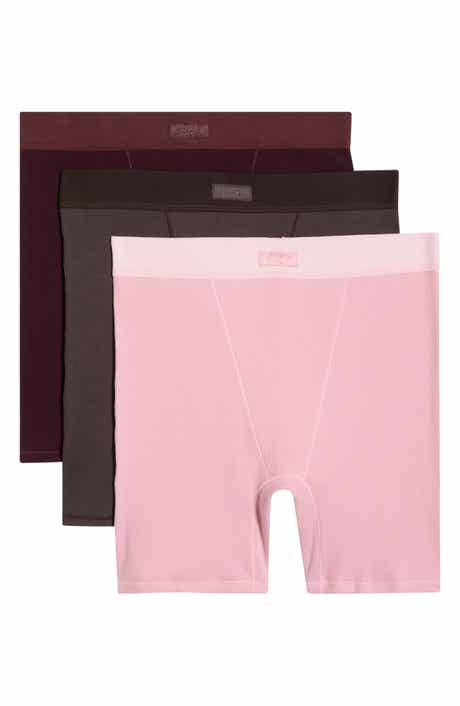 SKIMS 3-Pack Cotton Rib Boxers
