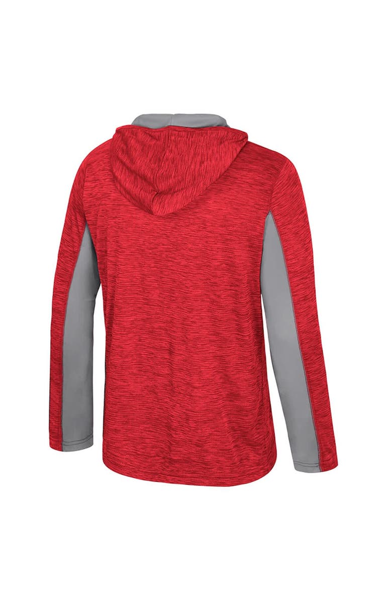 COLOSSEUM Men's Colosseum Scarlet Ohio State Buckeyes Always Sunny Quarter-Zip Hoodie, Alternate, color, Scarlet