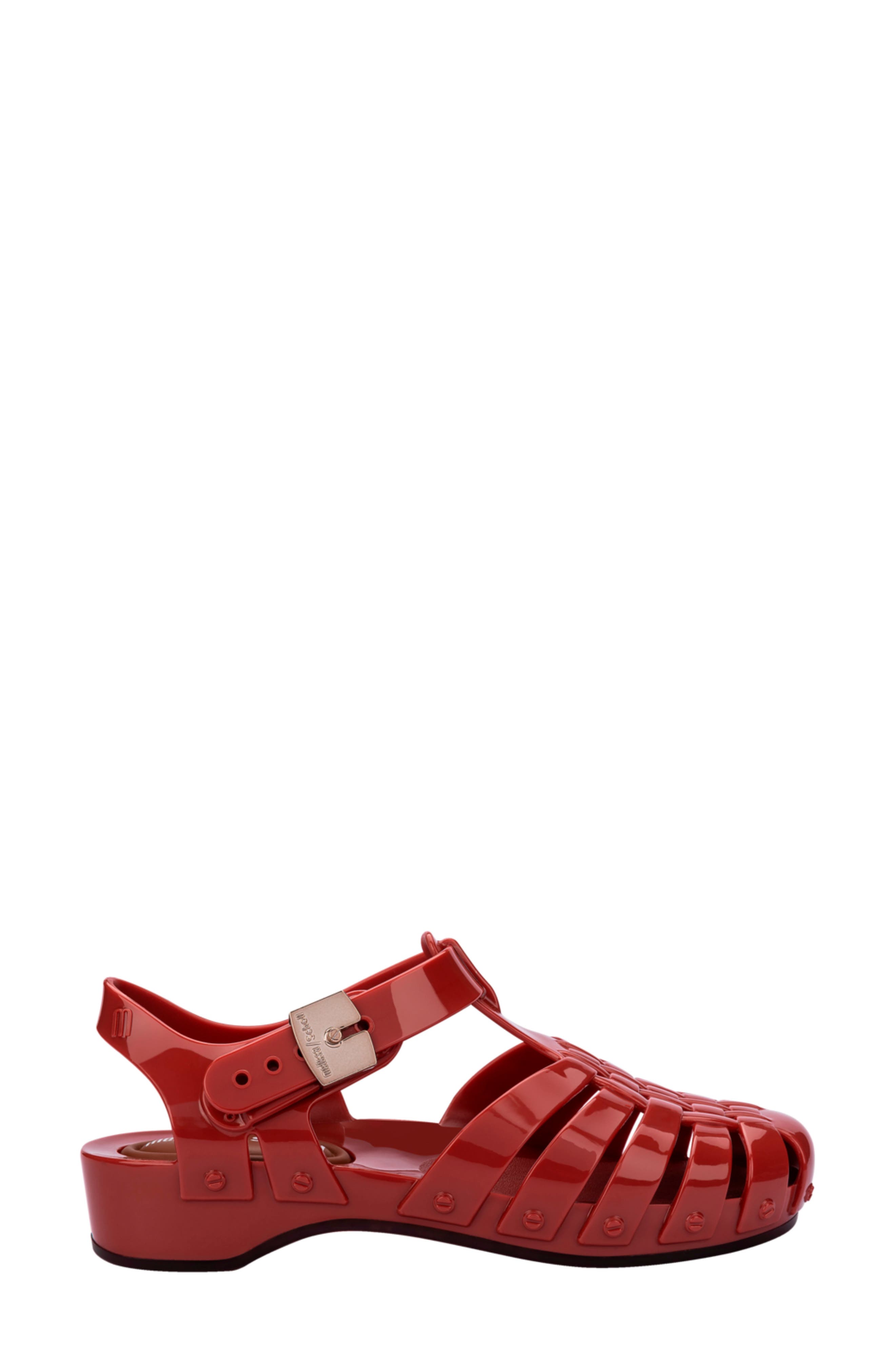x Scholl Possession Pescura Ankle Strap Platform Fisherman Sandal, Alternate, color, RED