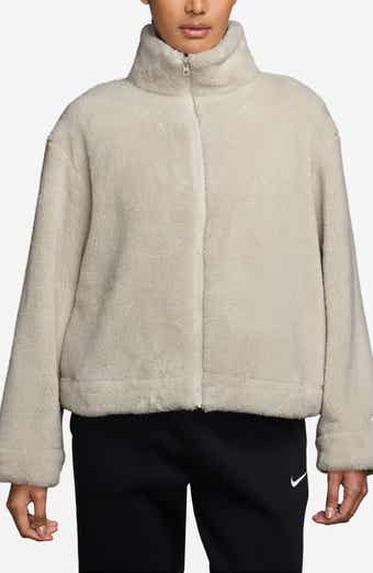 Essential Faux Shearling Zip-Up Jacket