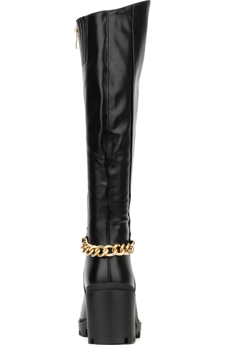 TORGEIS Athena Lug Sole Chain Boot, Alternate, color, Black