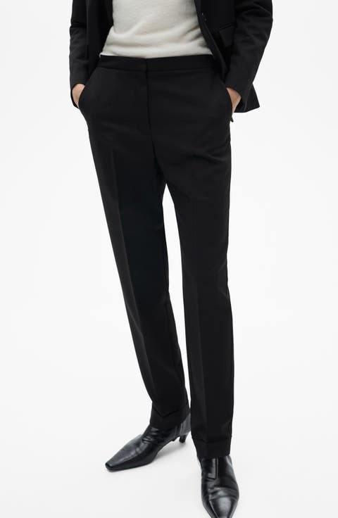 Straight Leg Suit Pants (Regular & Plus)