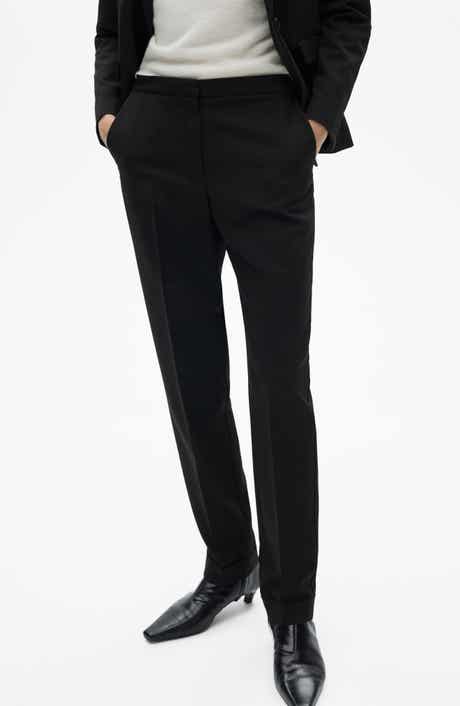 MANGO Straight Leg Suit Pants