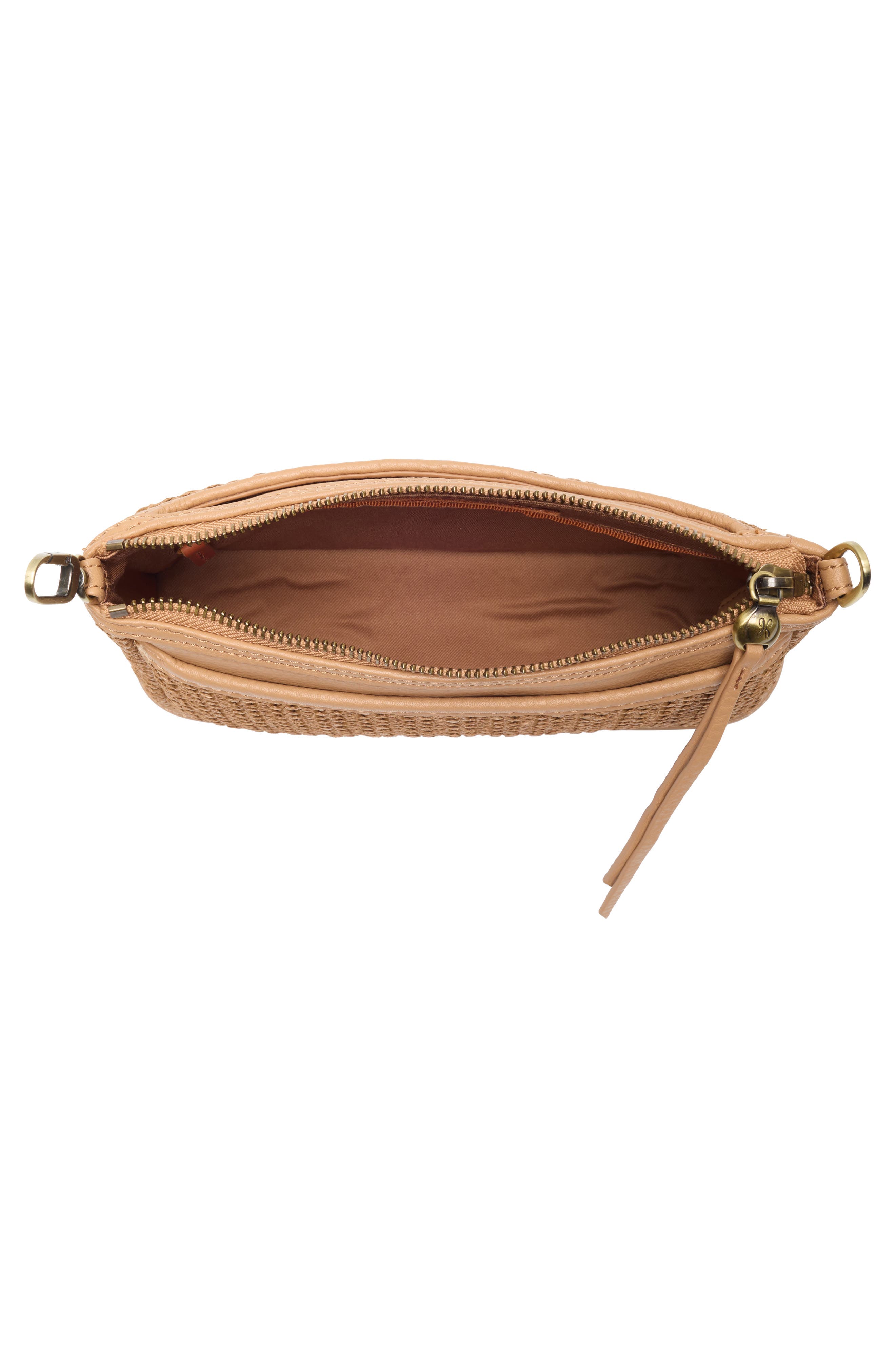 Cadence Straw Crossbody Bag, Alternate, color, SEPIA