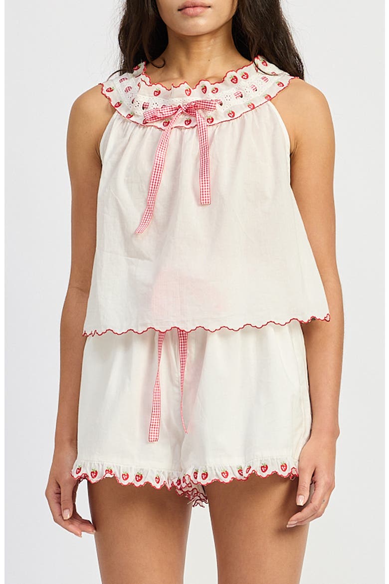 Bonnie Top, Main, color, WHITE RED