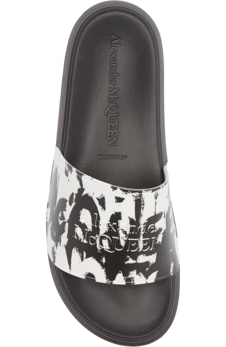 McQueen Graffiti Pool Slide Sandal, Alternate, color,