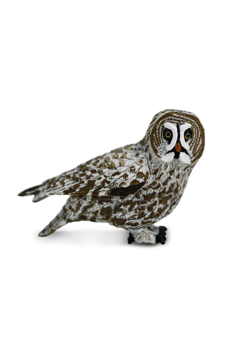 Great Grey Owl Kids Toy Figure, Main, color, None