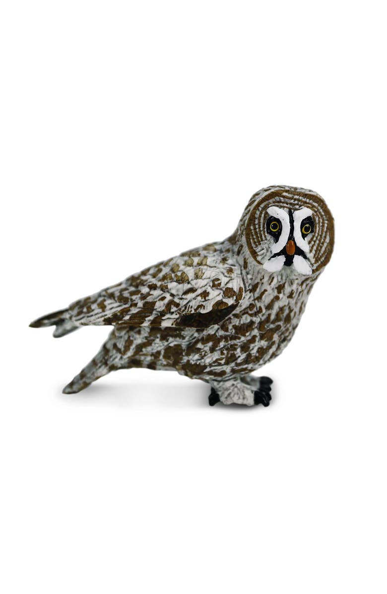 Safari Ltd. Great Grey Owl Kids Toy Figure, Main, color, NO COLOR