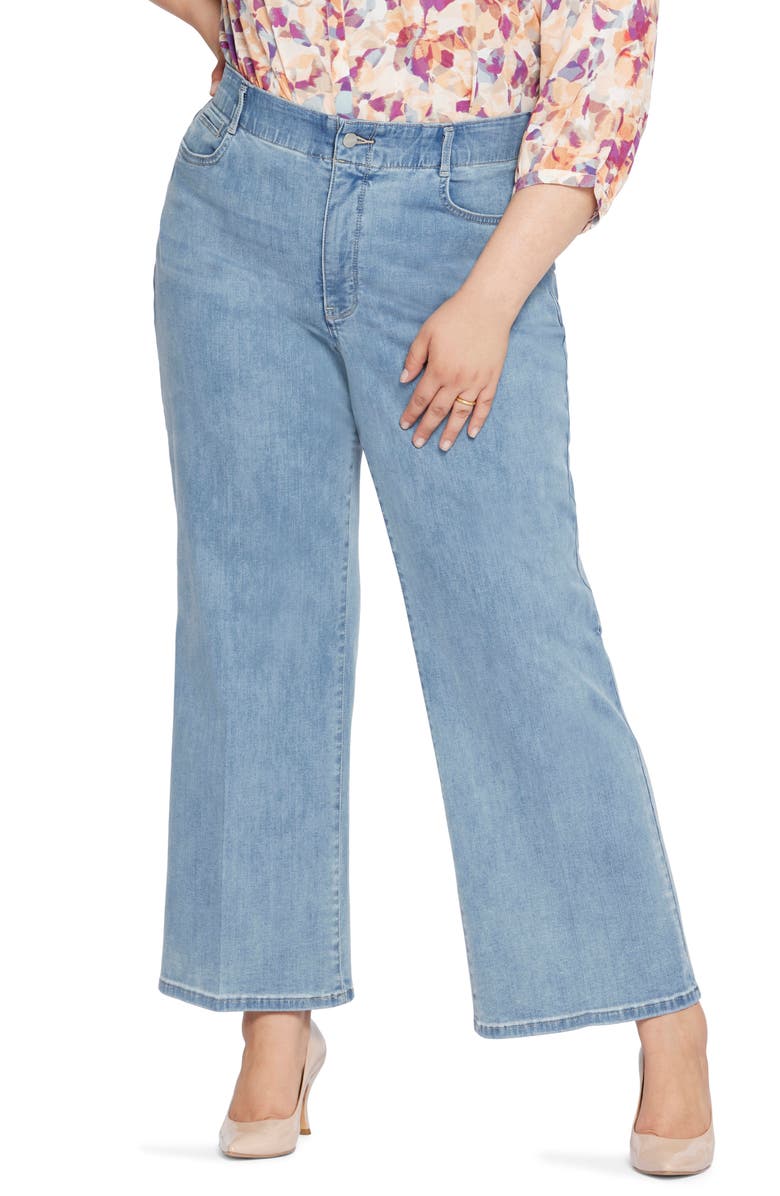NYDJ Waist Match Major Wide Leg Jeans, Main, color, Crystalline