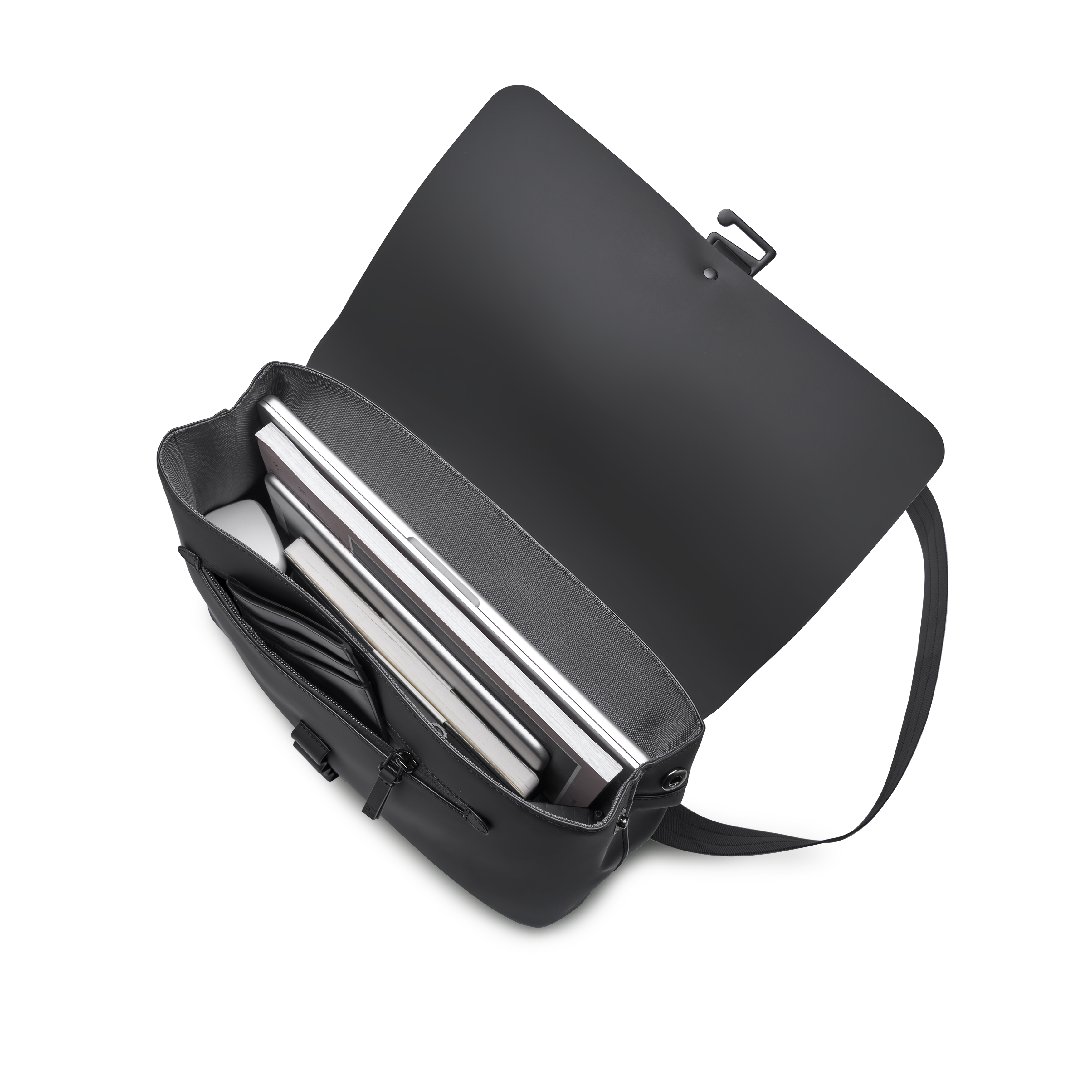 Gaston Luga Spläsh Crossbody Large 14", Alternate, color, Black