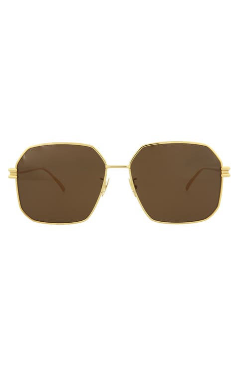 58mm Square Sunglasses