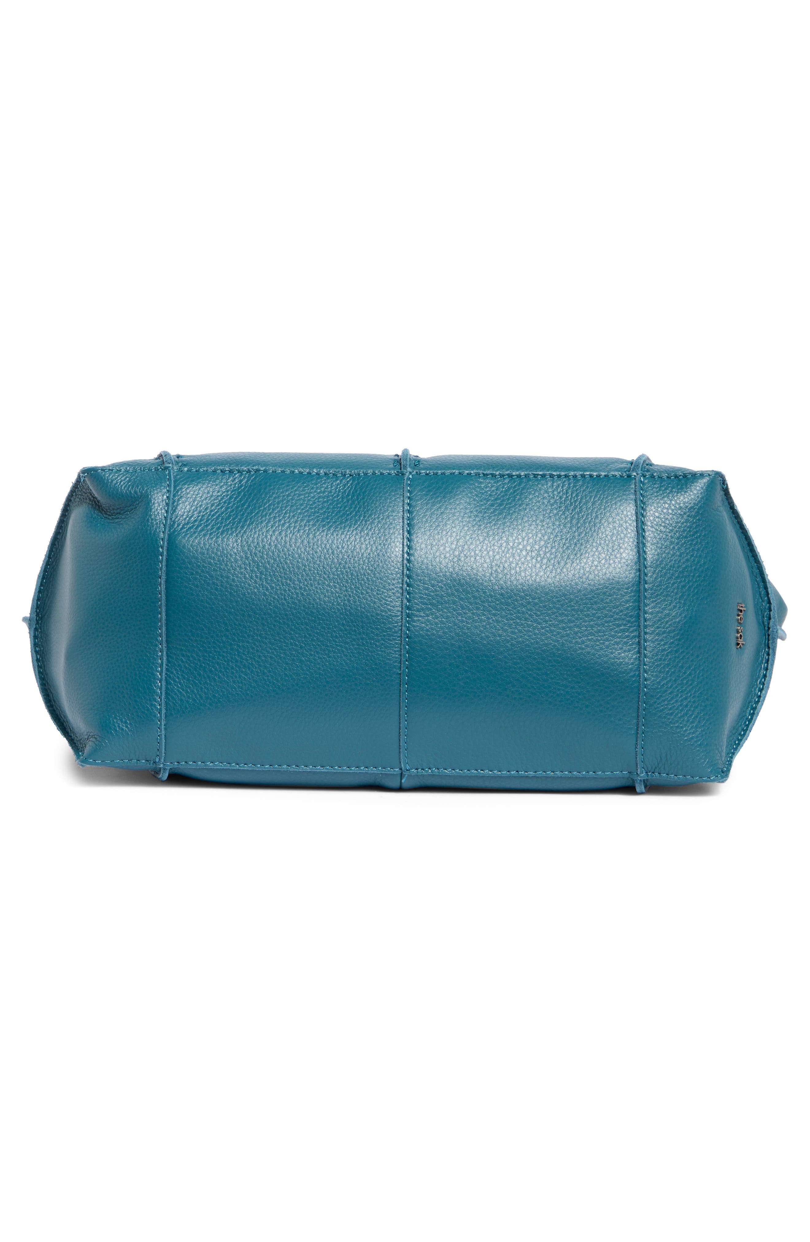 Los Feliz Medium Leather Tote, Alternate, color, DEEP TEAL