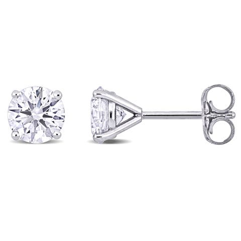2 CTW Lab-Grown Diamond Stud Earrings 14k