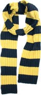 Portolano Striped Ribbed Scarf