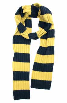 Portolano Striped Ribbed Scarf