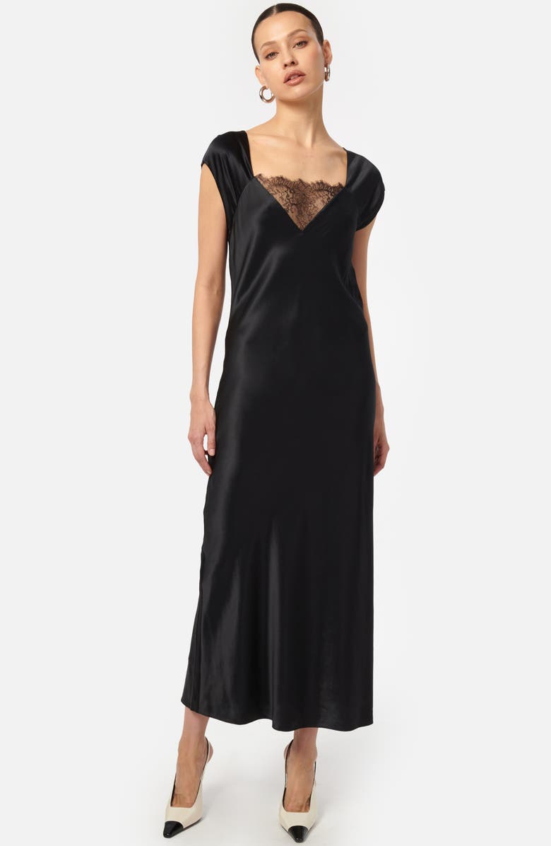 CAMI NYC Remy Silk Charmeuse Midi Dress, Alternate, color, 