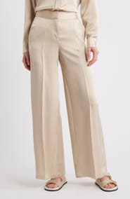 Tahari ASL Wide Leg Satin Pants