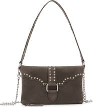 MANGO TEEN Stud Faux Leather Crossbody Bag