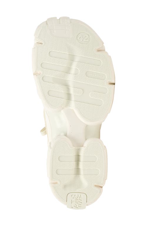 Camperlab Tossu Mixed Media Sneaker In White Natural