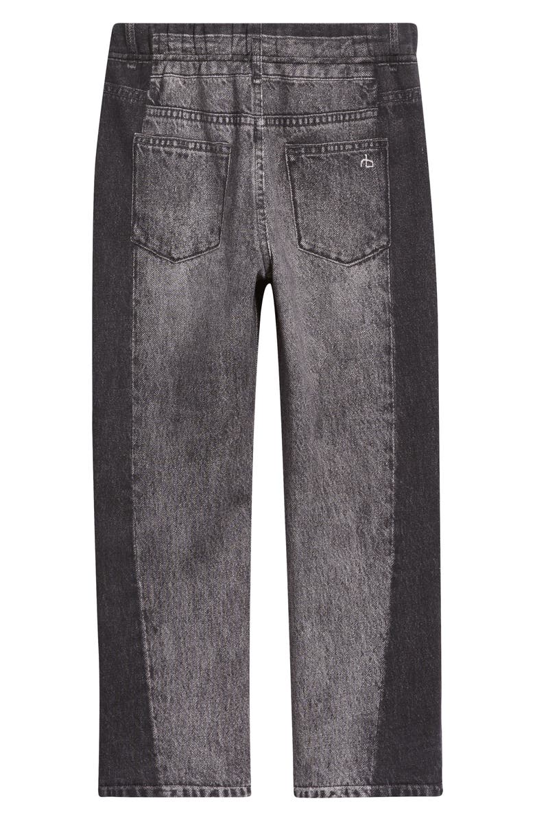 rag & bone Mini Miramar Screenprint Cotton Terry Pants, Alternate, color, Washed Grey