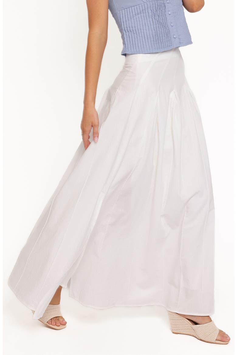 Zoey Cotton Maxi Skirt, Alternate, color, WHITE