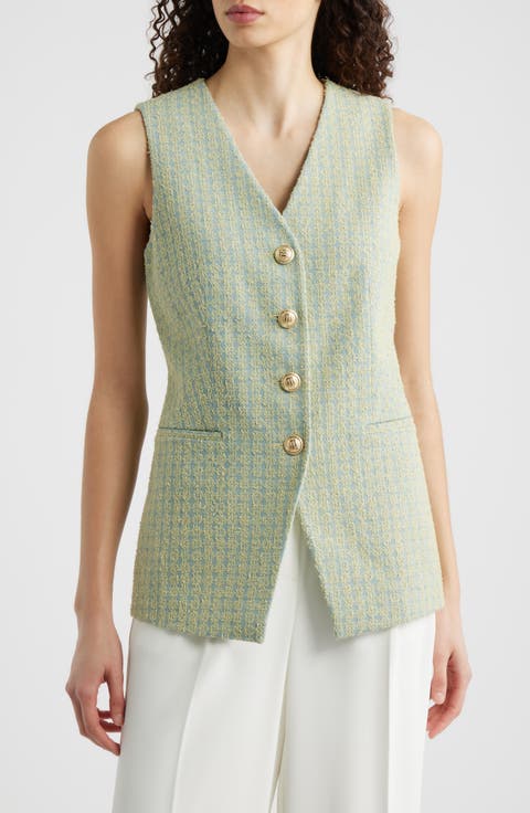 The Abigail Cotton Tweed Vest