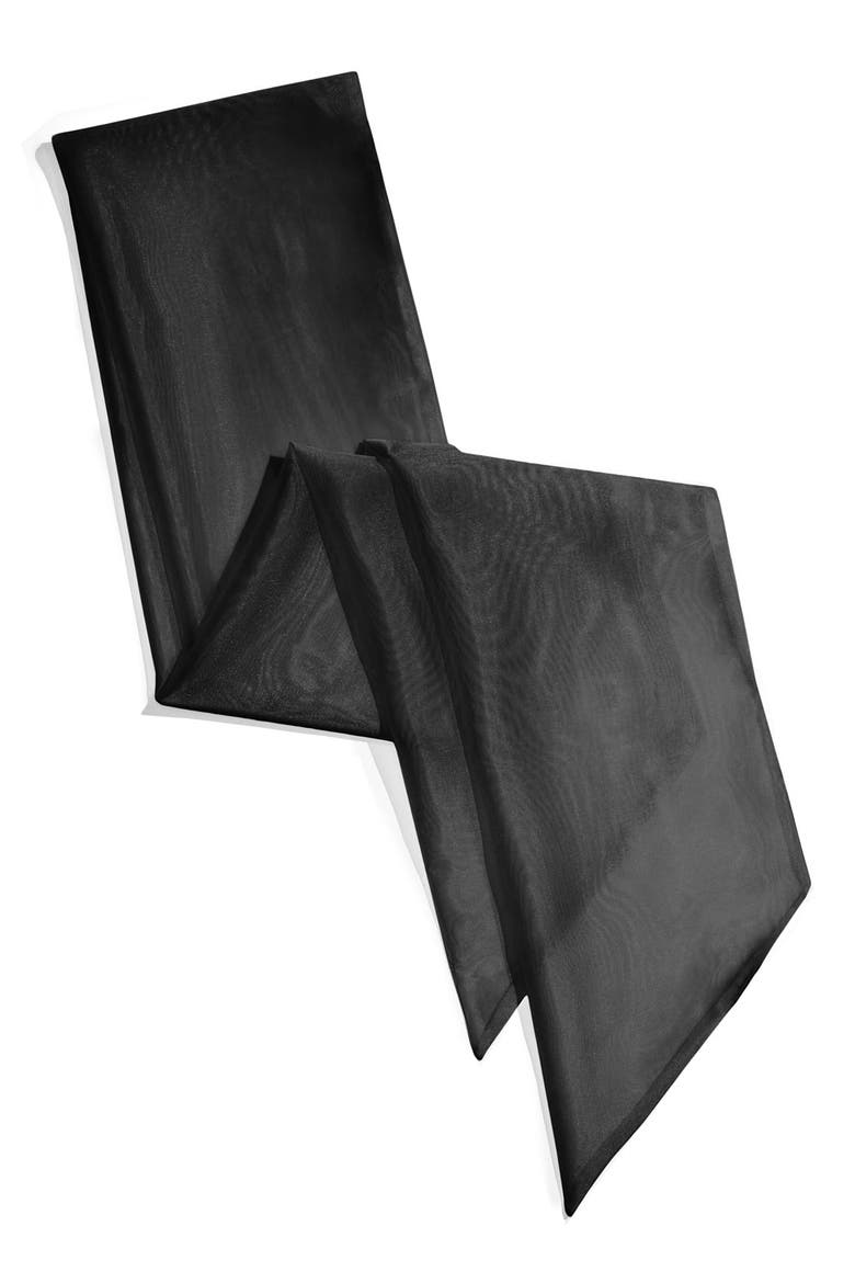 IG WIDE ORGANZA SASH, Main, color, BLACK
