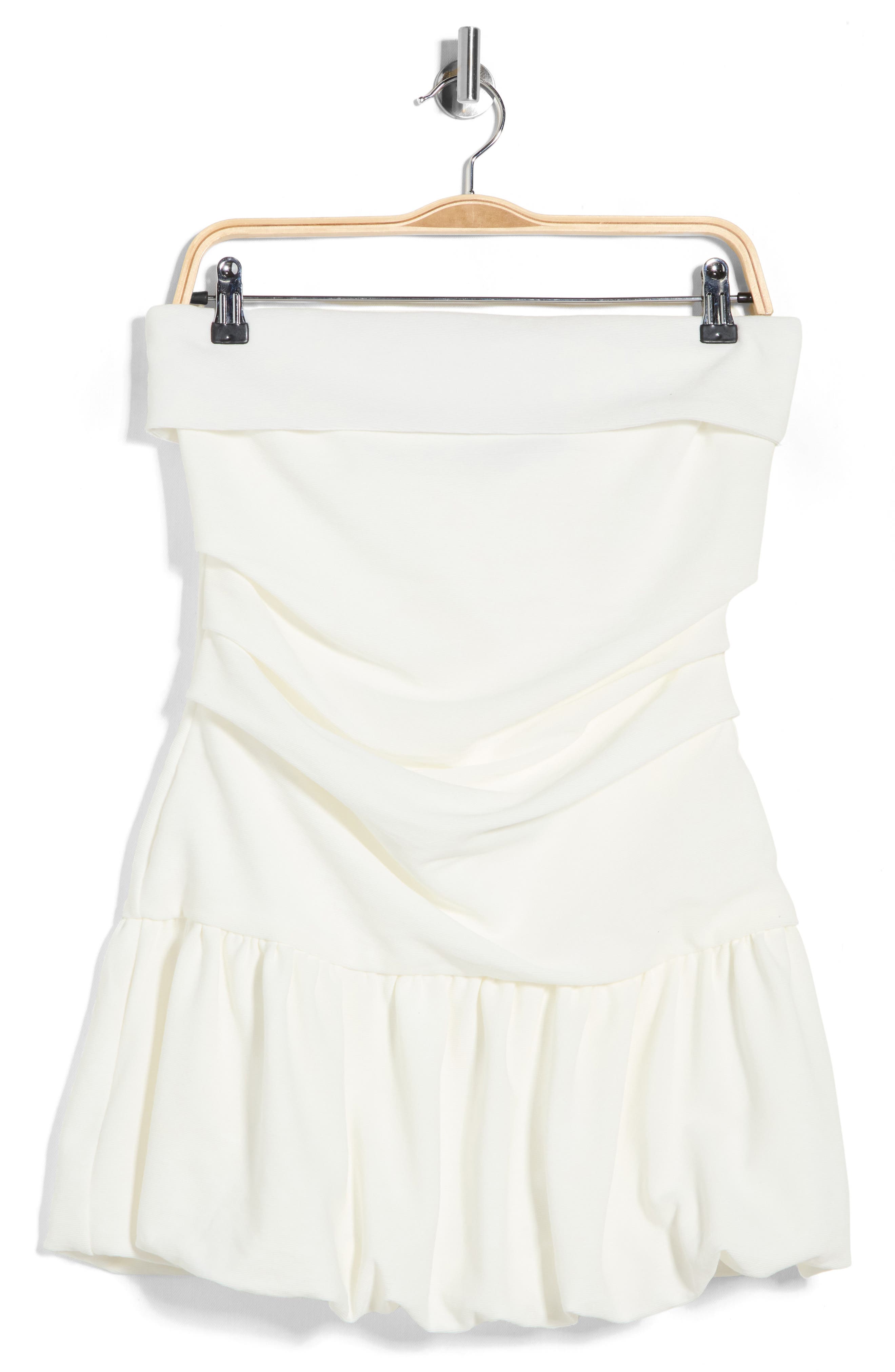 Princess Polly Ruched Strapless Bubble Hem Minidress