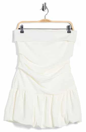 Princess Polly Ruched Strapless Bubble Hem Minidress
