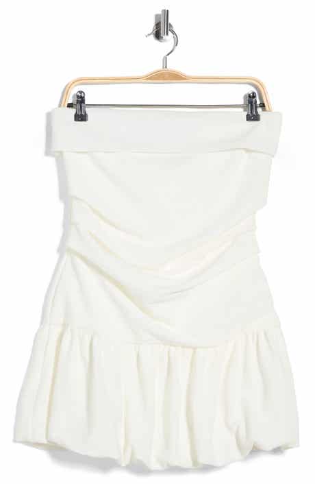 Princess Polly Ruched Strapless Bubble Hem Minidress