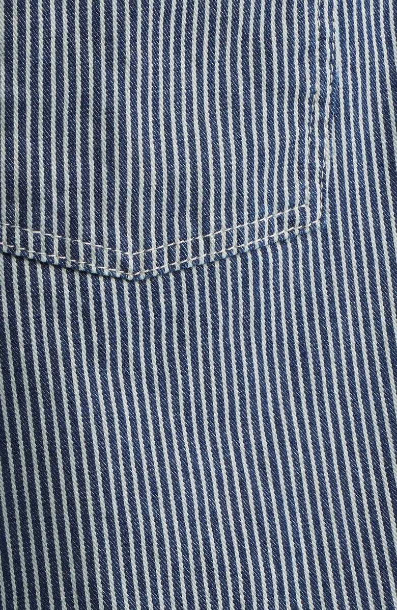 Les Deux Ryder Stripe Denim Shorts, Alternate, color, Dark Navy