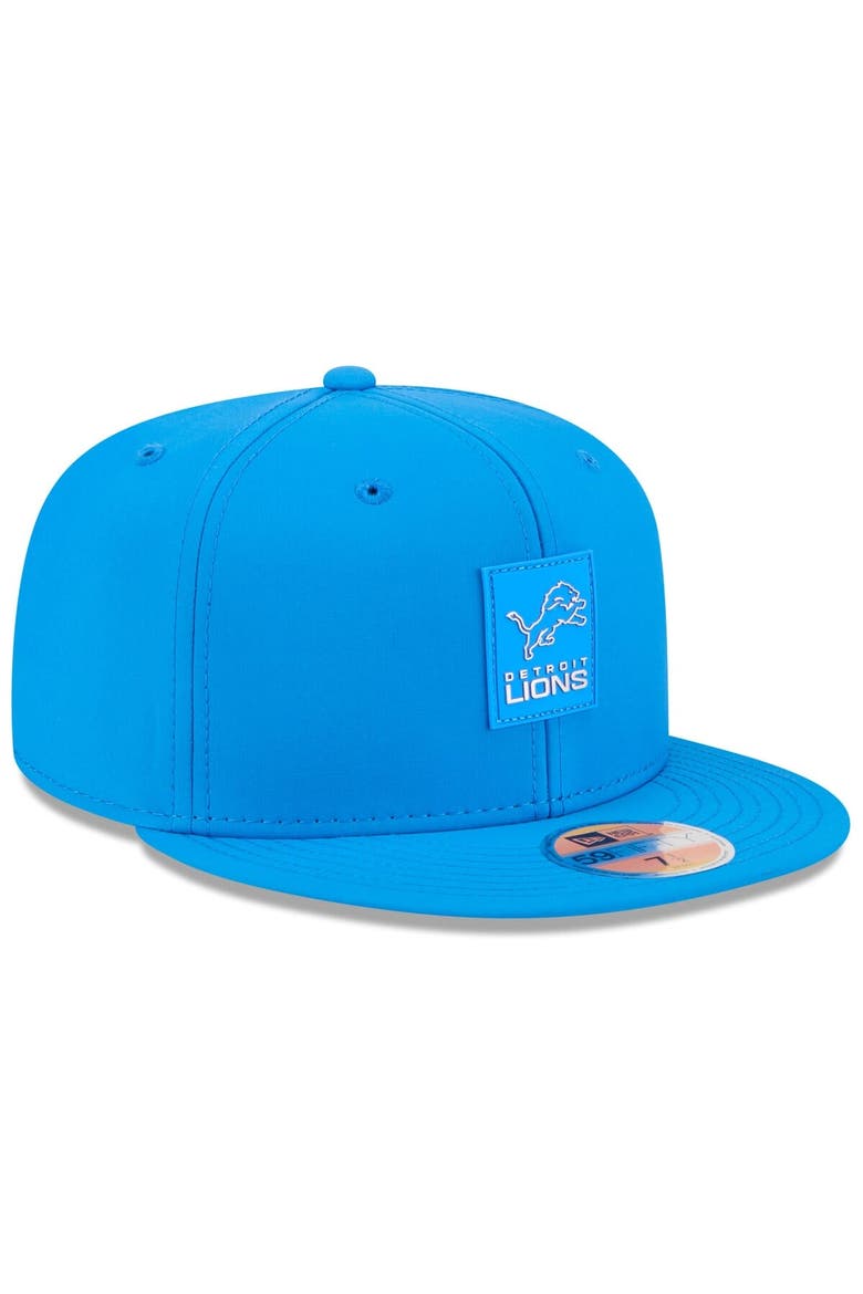 Men's New Era Blue Detroit Lions 2025 Sideline  59FIFTY Fitted Hat, Alternate, color, Blue