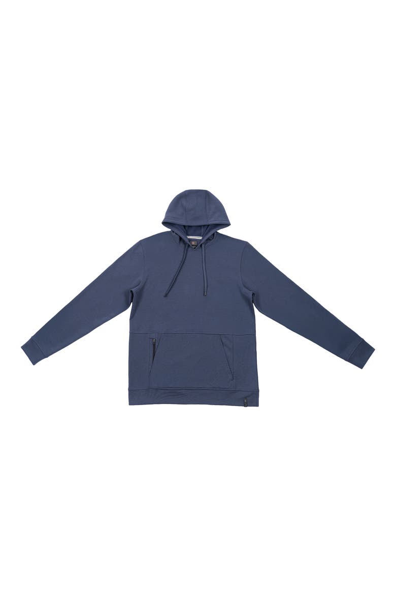 Zipper Pocket Hoodie, Main, color, NAVY MARINE