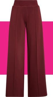 THEO AND SPENCE Pleated Wide Leg Knit Pants