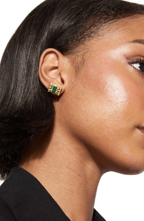 Kurt Geiger London Bow Crystal Stud Earrings In Gold