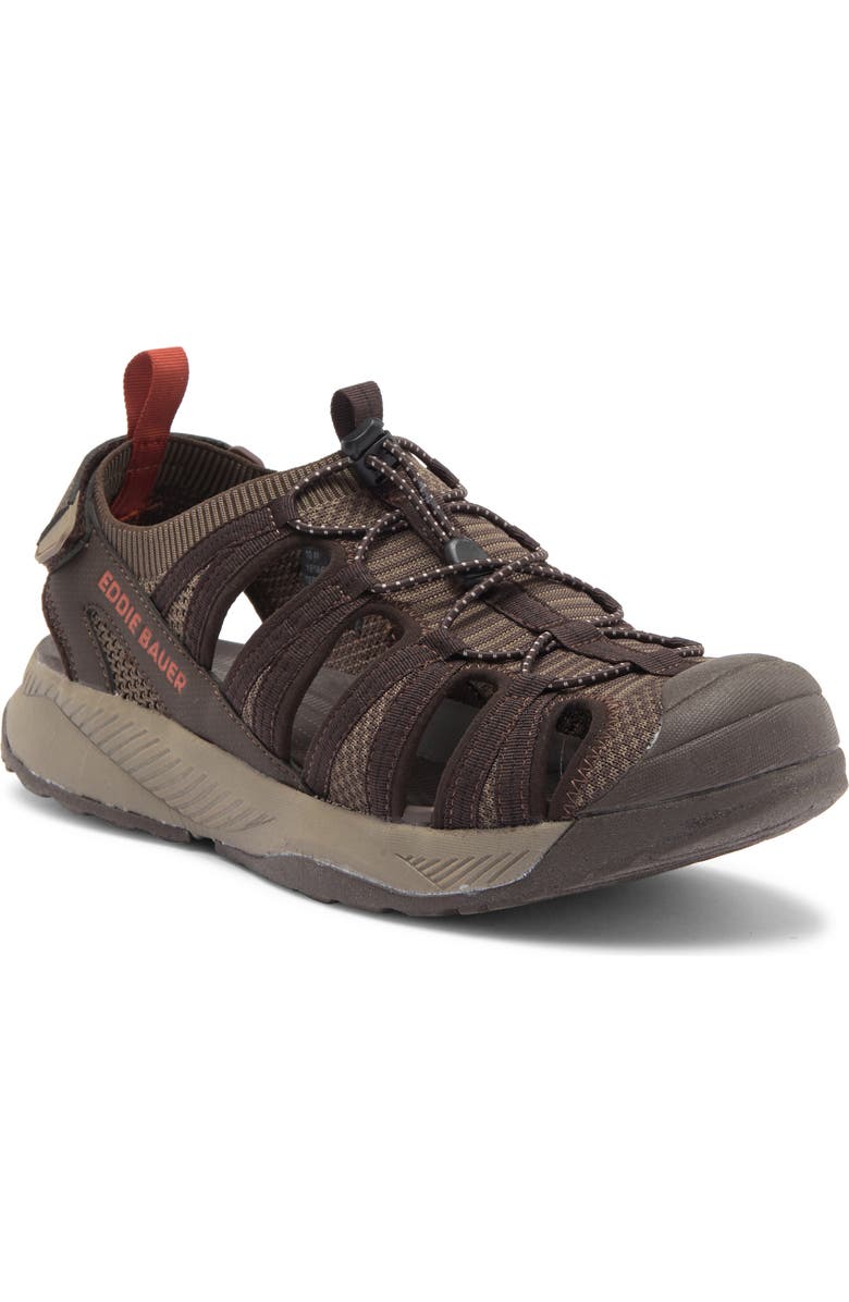 Eddie Bauer Yesler Sandal, Main, color, Brown/ Burgundy