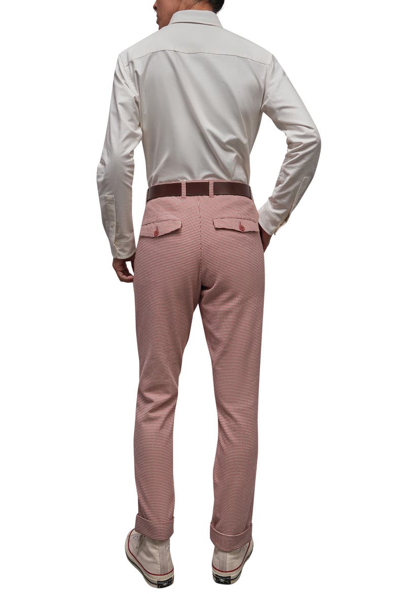 The Empower Houndstooth Trouser, Alternate, color, CINNAMON/OAT