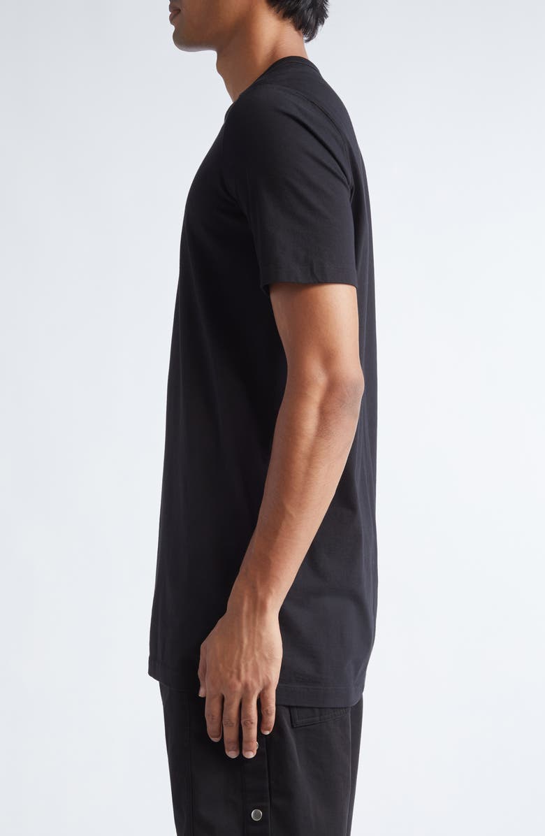 Rick Owens Level Seam T-Shirt, Alternate, color, Black