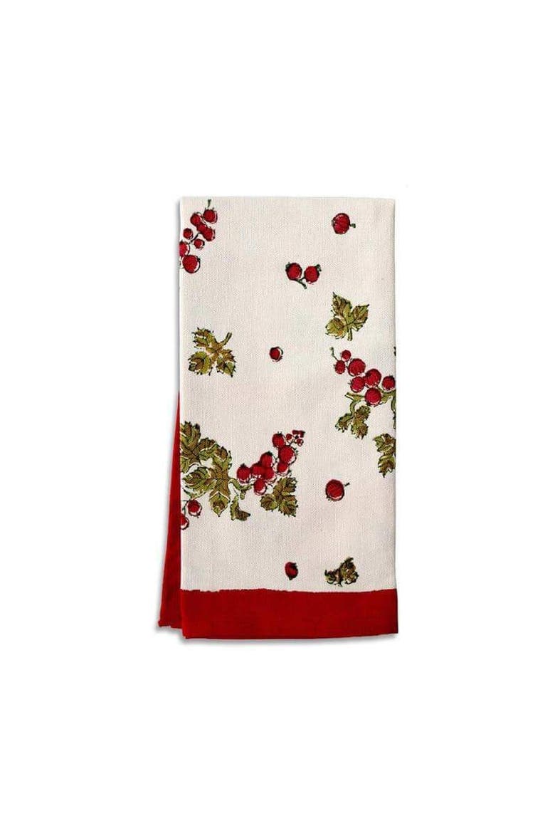 Gooseberry Tea Towels, Main, color, Red/Green 20" x 30"