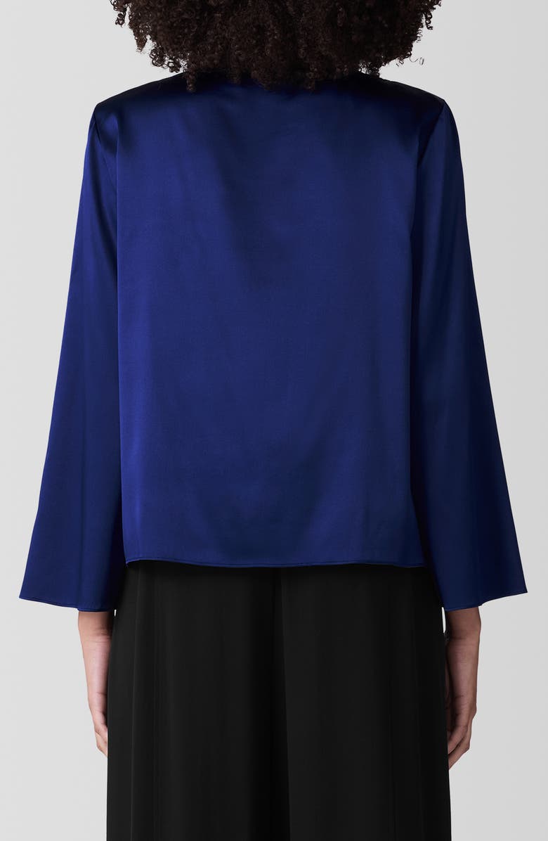 Eileen Fisher Stretch Silk Top, Alternate, color, Infinity
