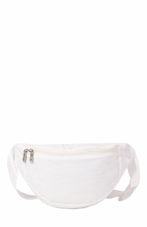 Baggallini Swift Belt Bag Sling In B-lite Bright White