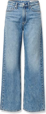 rag & bone Featherweight Logan Wide Leg Jeans