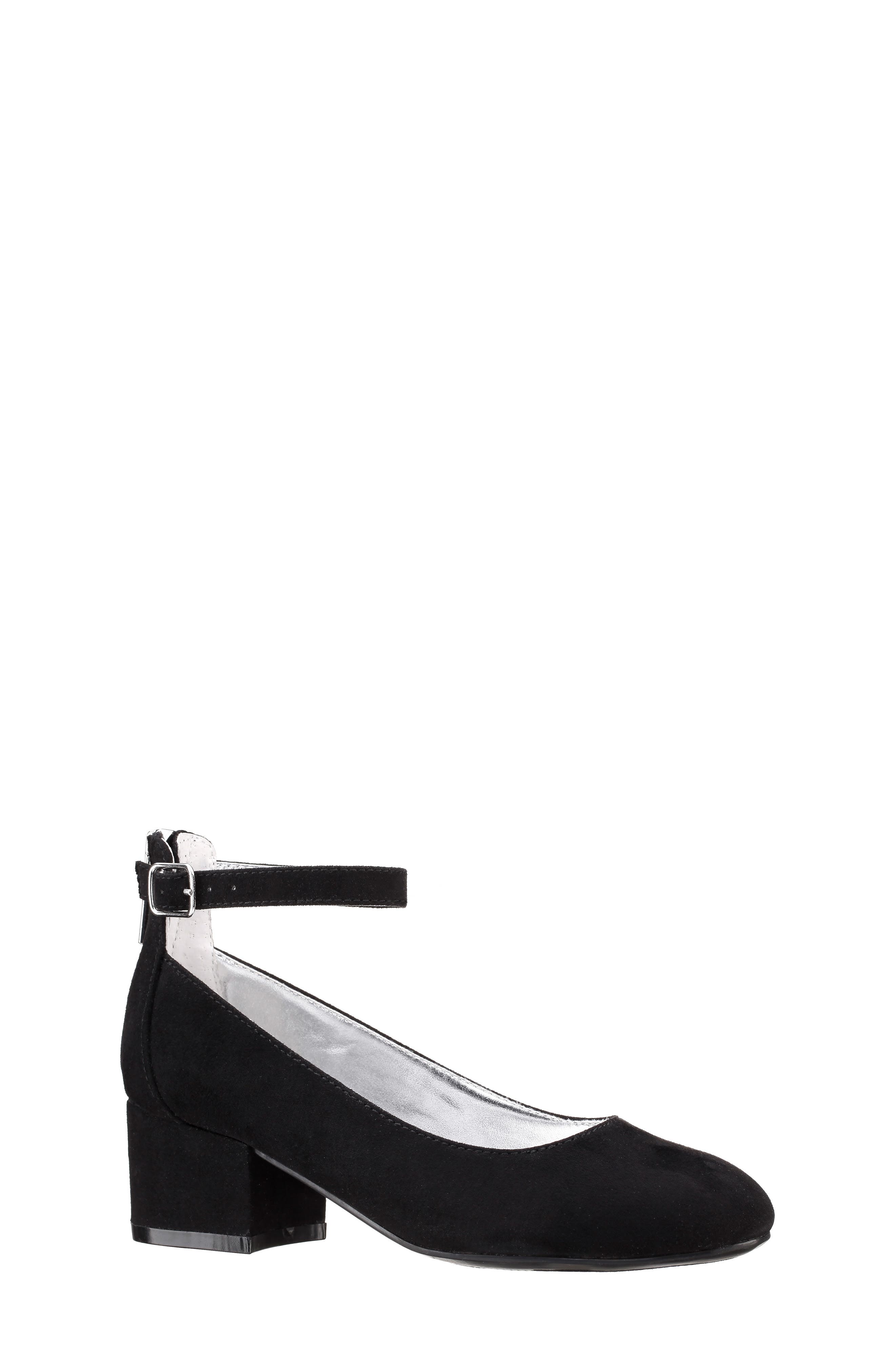 Nina Lennie Dress Shoe, Main, color, Black Suede