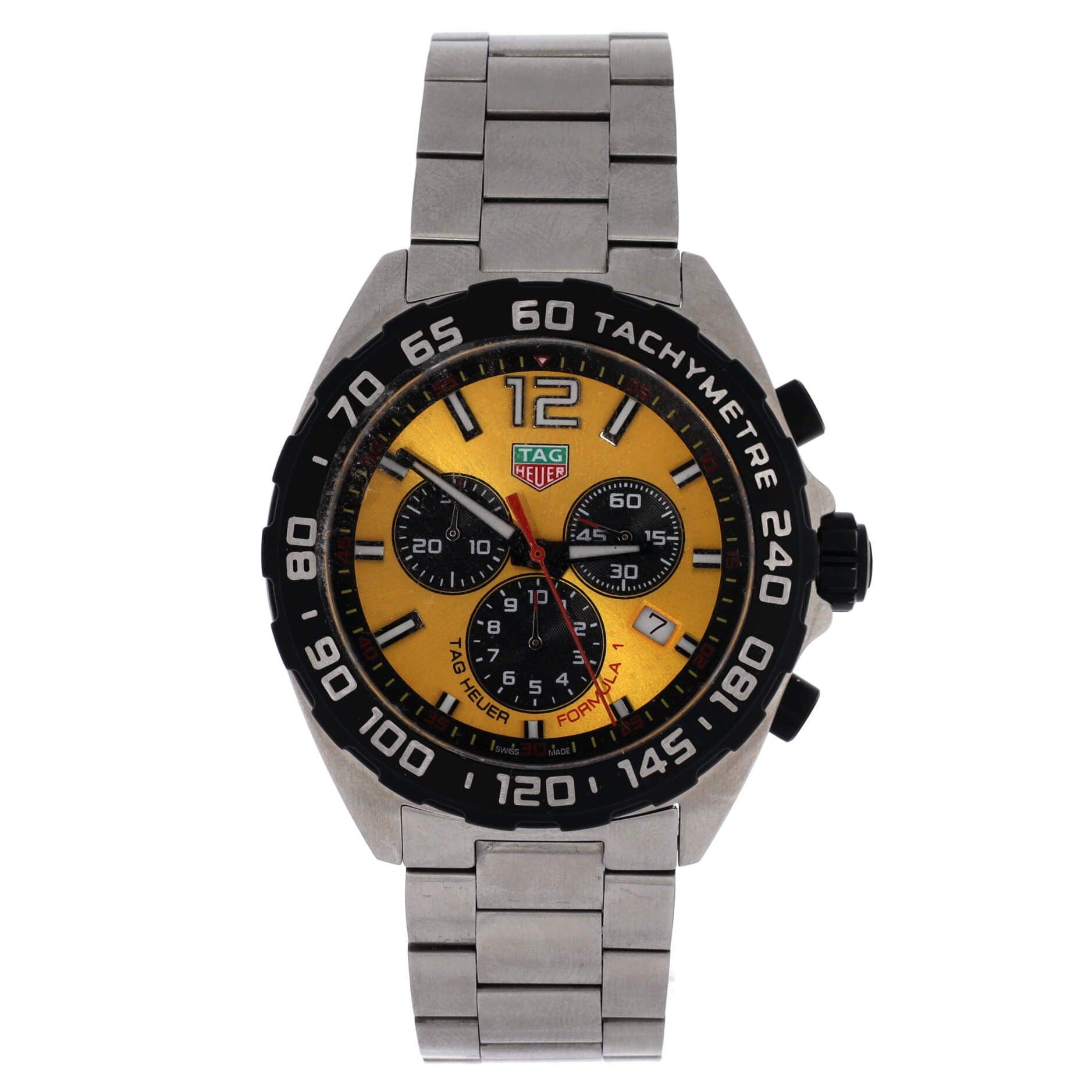 Formula 1 Chronograph Quartz Watch Stainless Steel 43, Main, color, Metallic Silver